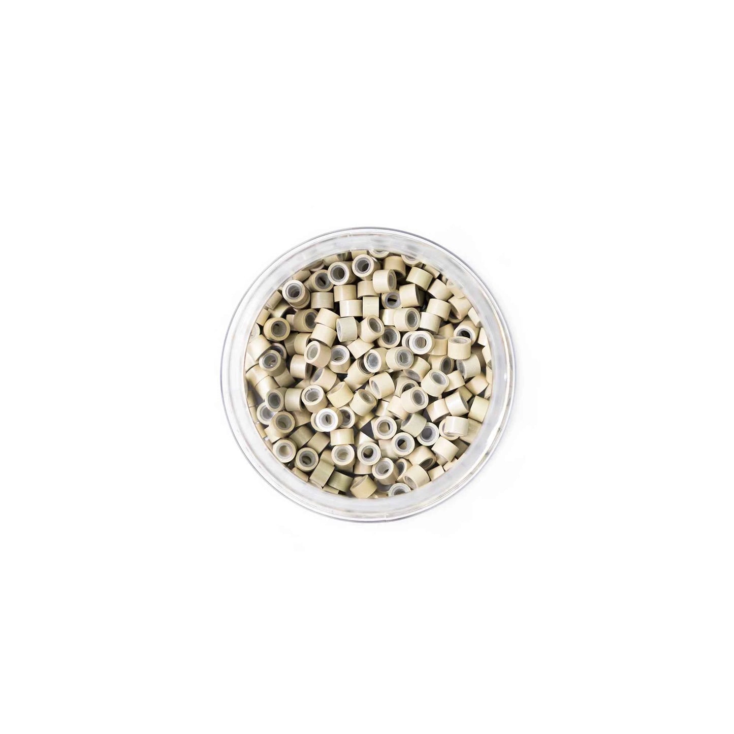 Mini Silicone-Lined Beads (Nickel-Free, 250 pcs.) - 4mm x 2mm x 3mm - Blonde