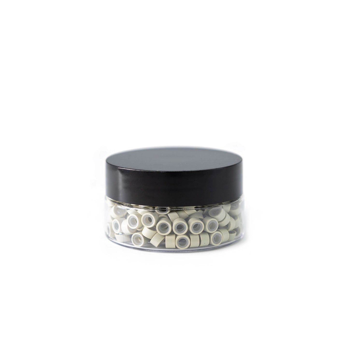 Silicone-Lined Beads (Nickel-Free, 250 pcs.) - 5mm x 3mm x 3mm - Blonde