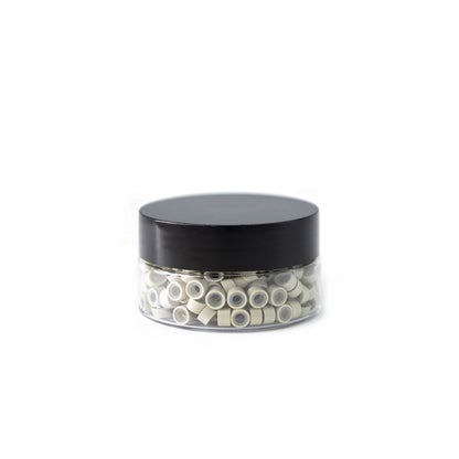 Silicone-Lined Beads (Nickel-Free, 250 pcs.) - 5mm x 3mm x 3mm - Blonde