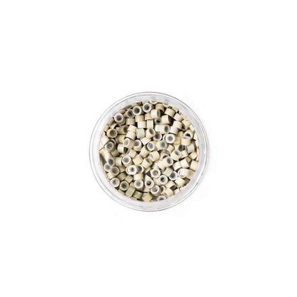 Mini Silicone-Lined Beads (Nickel-Free, 250 pcs.) - 4mm x 2mm x 3mm - Blonde