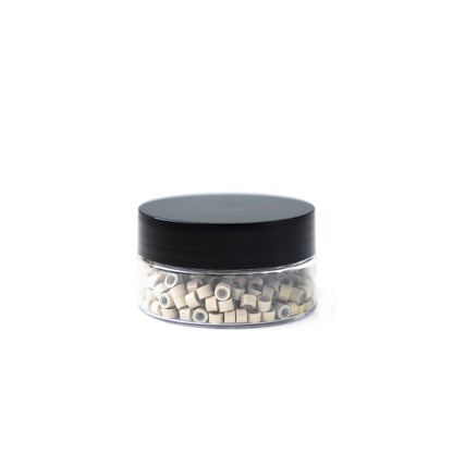 Mini Silicone-Lined Beads (Nickel-Free, 250 pcs.) - 4mm x 2mm x 3mm - Blonde