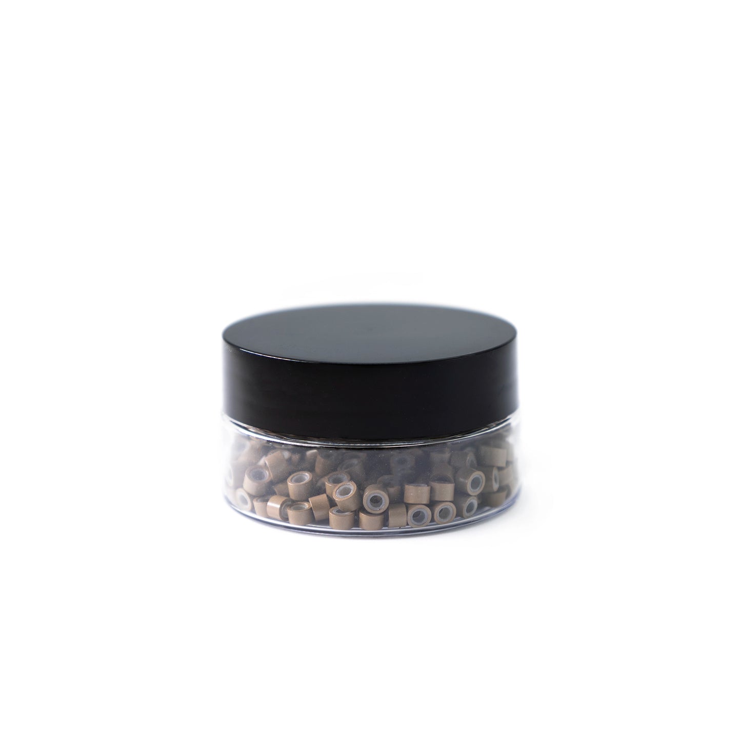 Mini Silicone-Lined Beads (Nickel-Free, 250 pcs.) - 4mm x 2mm x 3mm - Dark Blonde