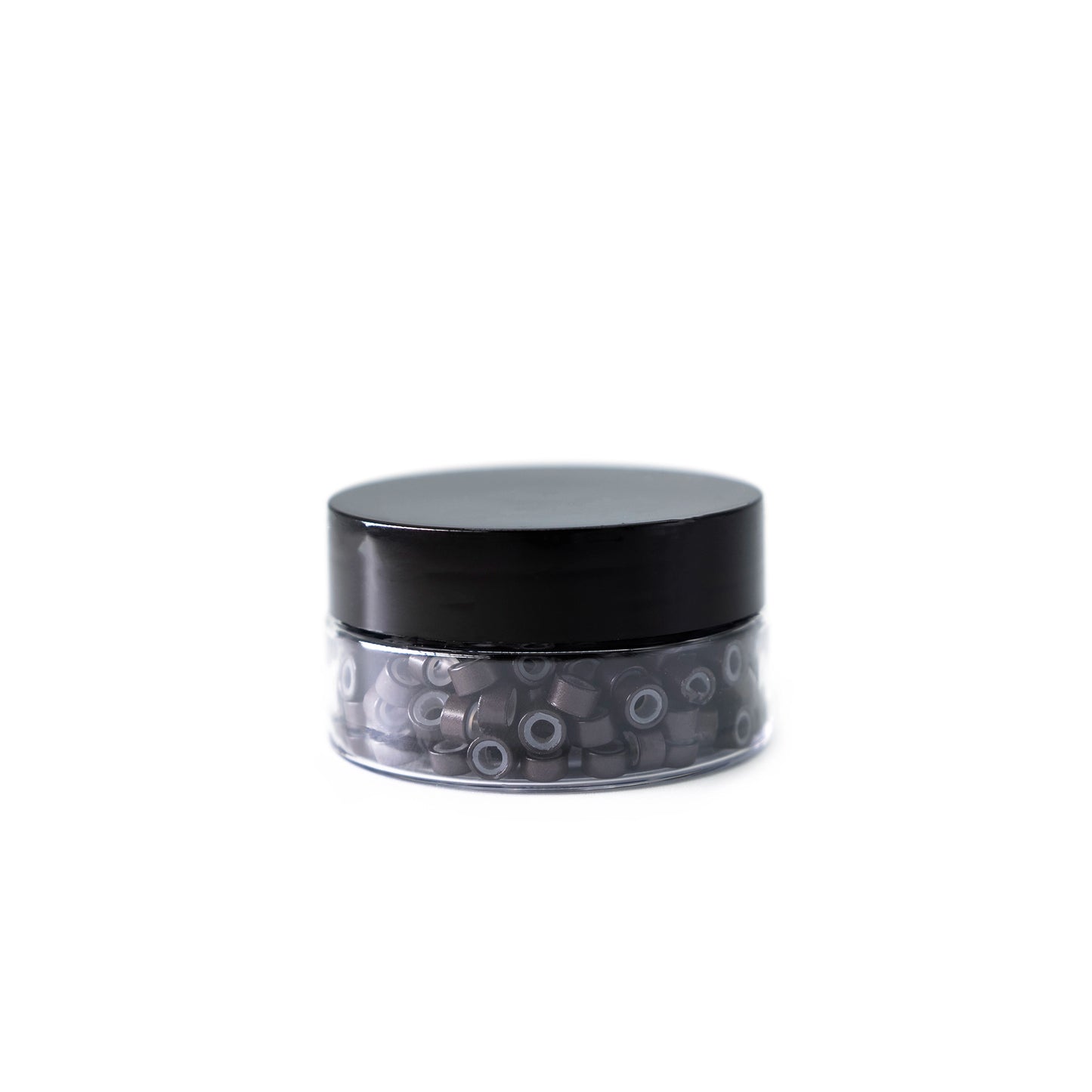 Silicone-Lined Beads (Nickel-Free, 250 pcs.) - 5mm x 3mm x 3mm - Dark Brown