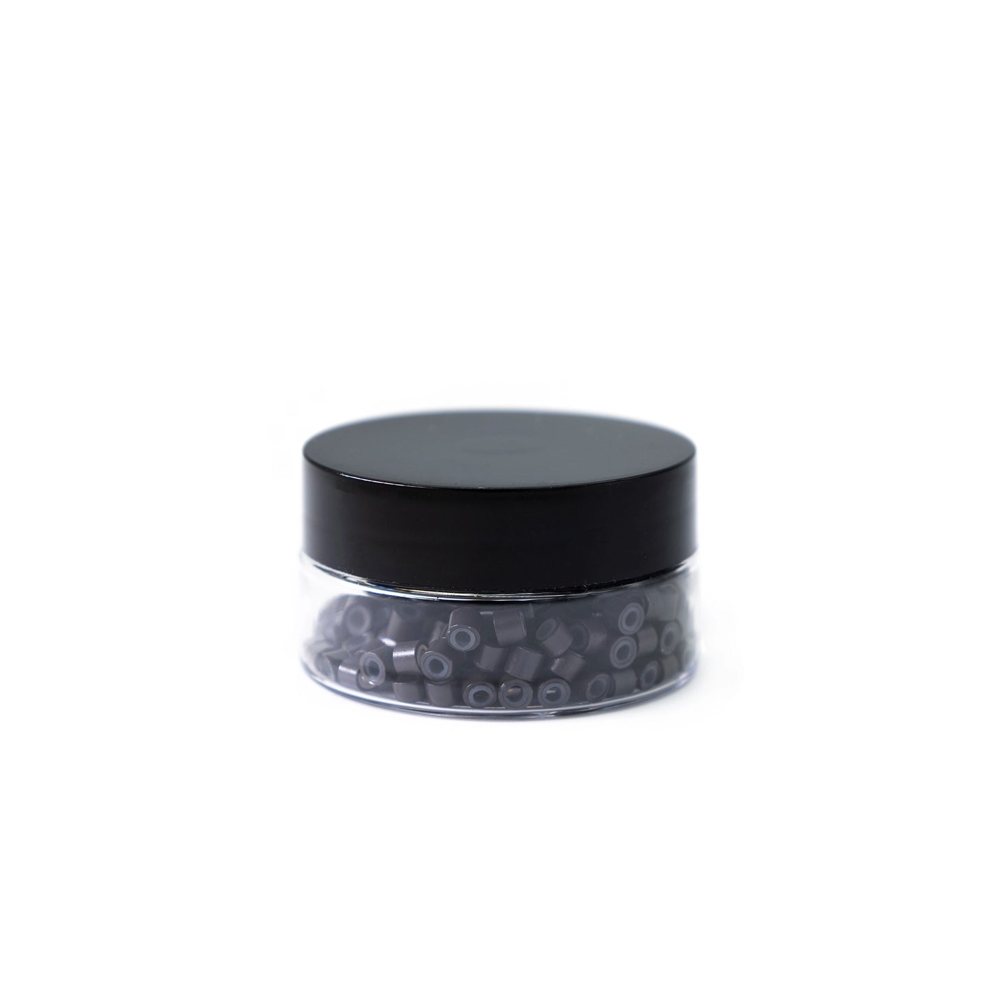 Mini Silicone-Lined Beads (Nickel-Free, 250 pcs.) - 4mm x 2mm x 3mm - Dark Brown
