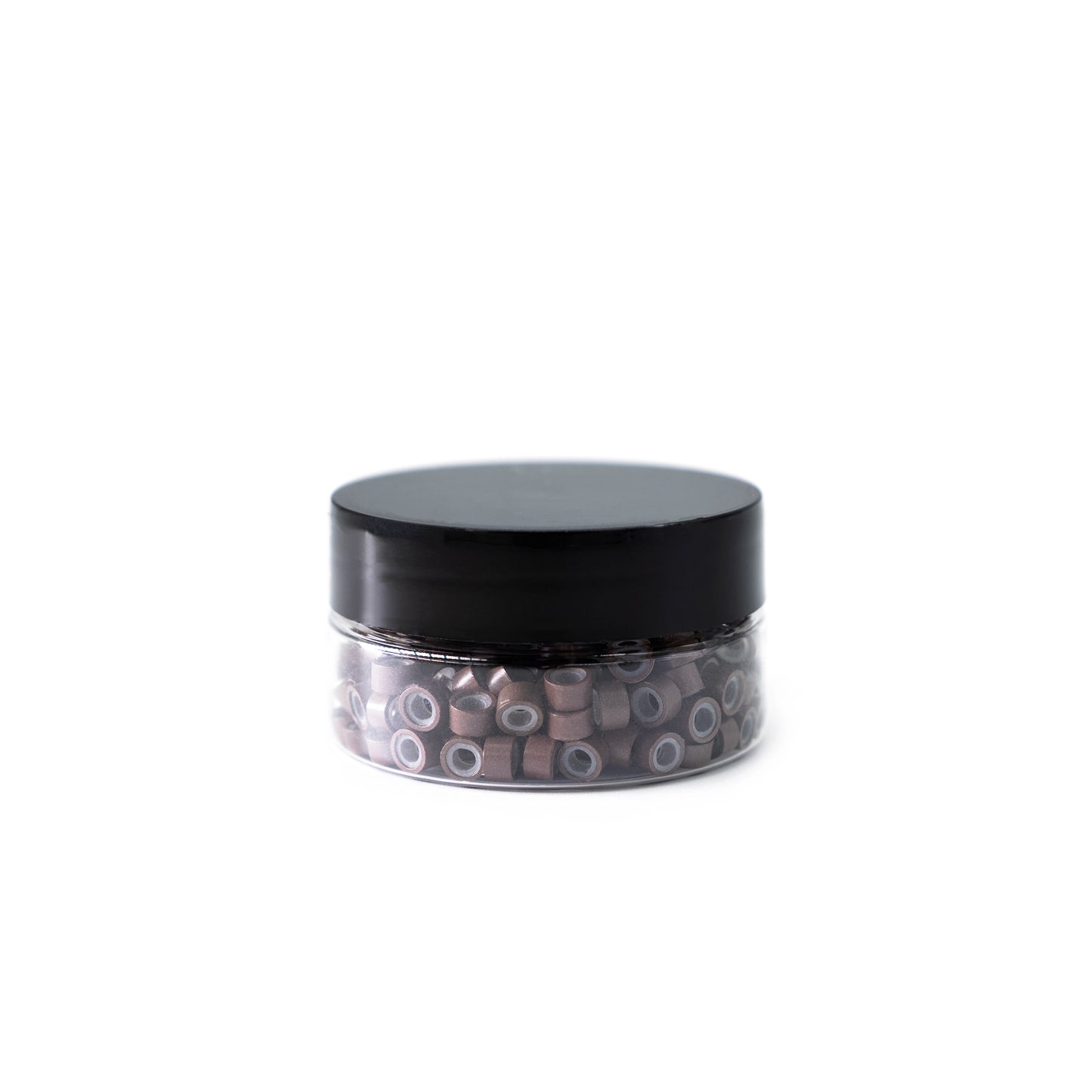 Silicone-Lined Beads (Nickel-Free, 250 pcs.) - 5mm x 3mm x 3mm - Medium Brown