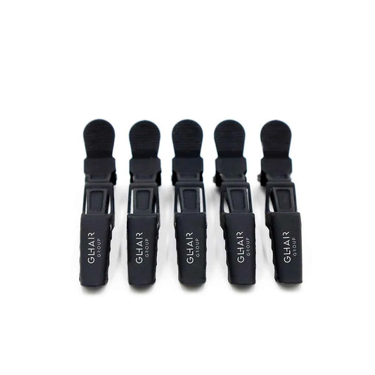 Croco Hair Sectioning Clips Set – 5 pcs – Professional Hair Styling & Extension Clips